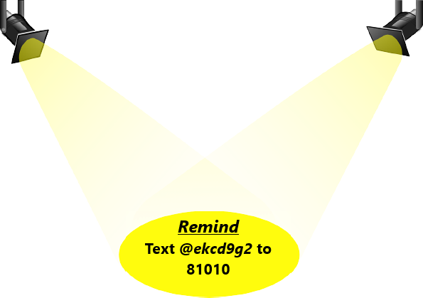 Show Choir remind code. Text @ekcd9g2 to the number 81010 Show Choir remind code. Text @ekcd9g2 to the number 81010
