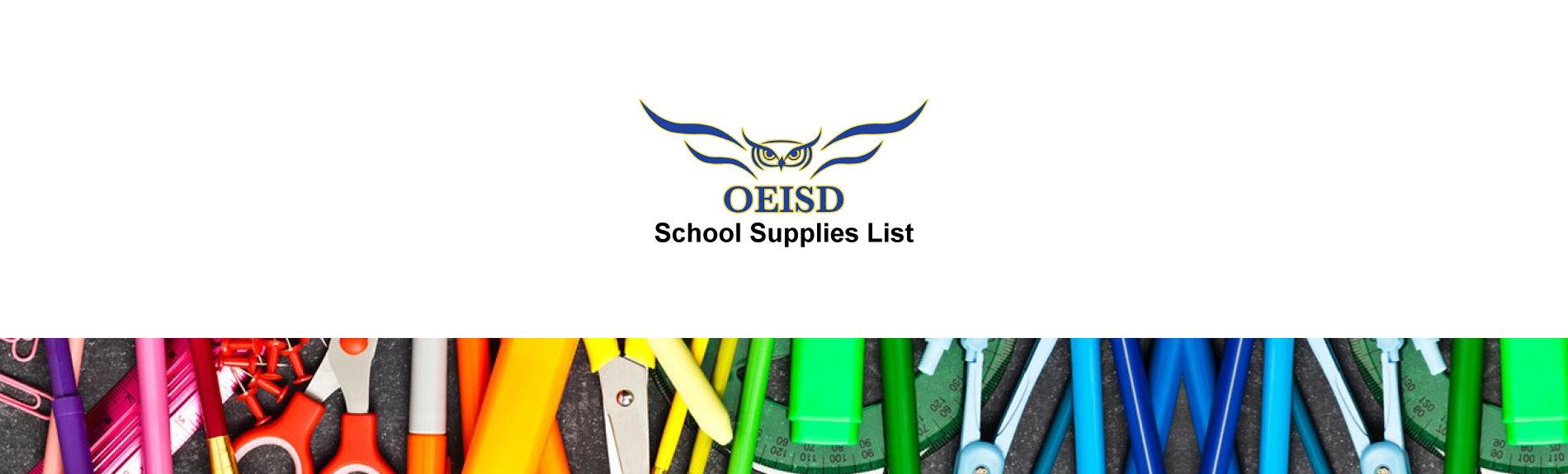 School Supplies List