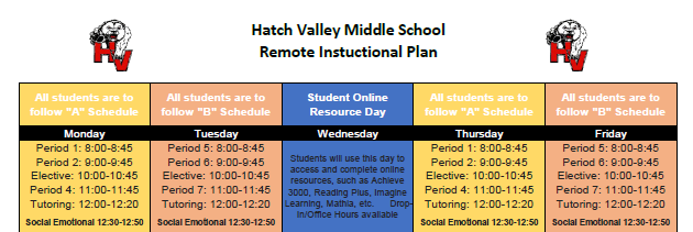Schedule English Schedule English