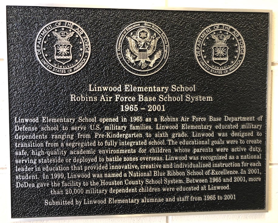 Linwood Elementary Plaque