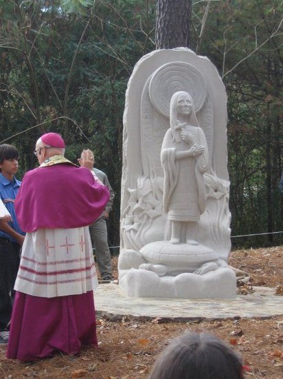 Bishop Foley Blesses Shrine