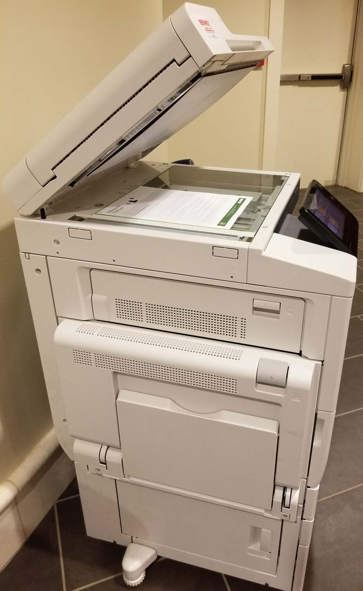 Document scanning with SFPL's Xerox printer