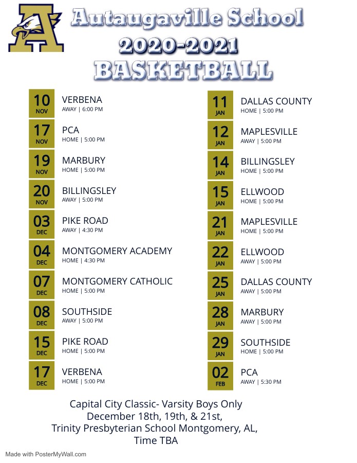 Basketball Schedule