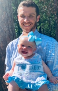 Matt and Presleigh celebrating their 1st Father's Day.