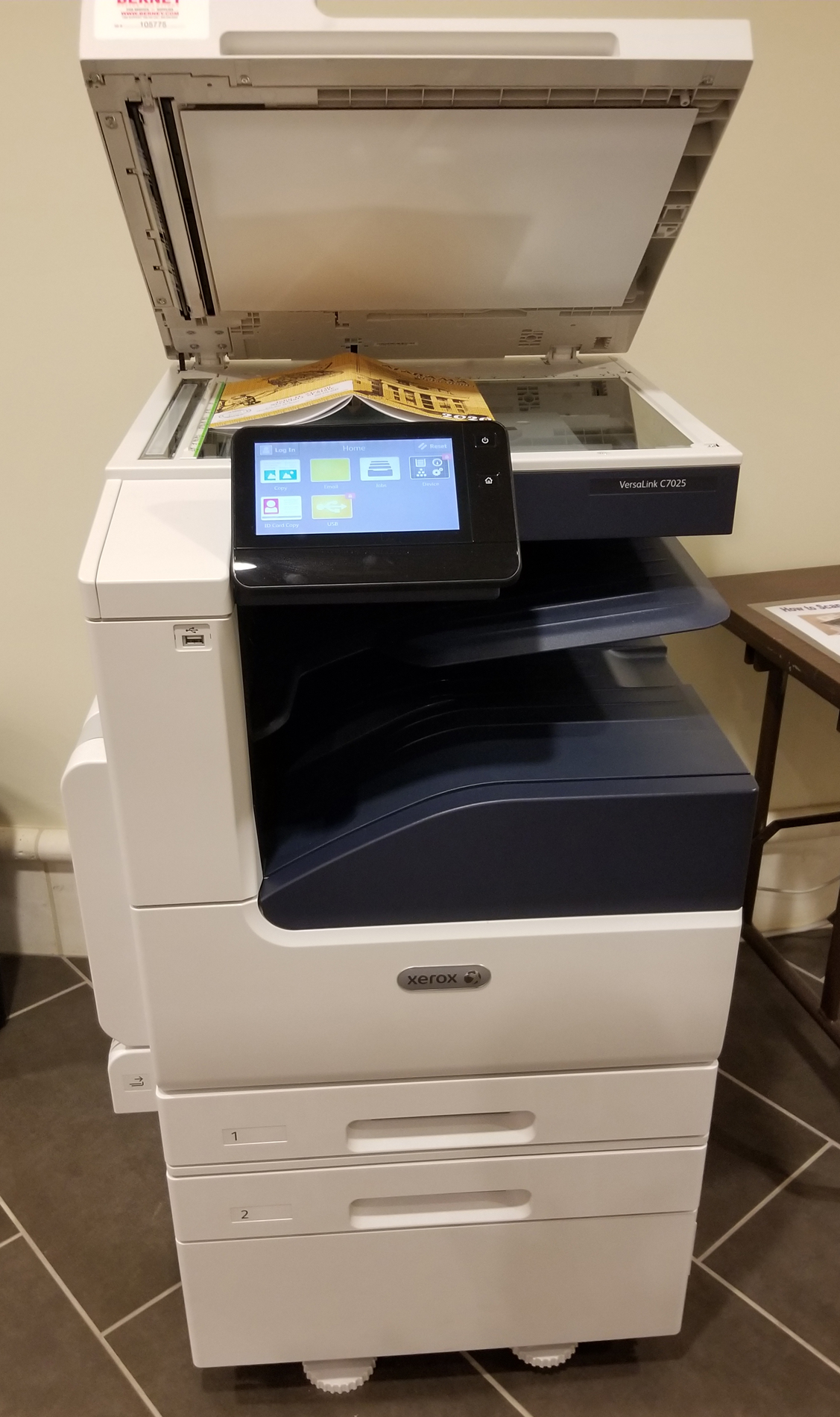 Book scanning with SFPL's Xerox printer