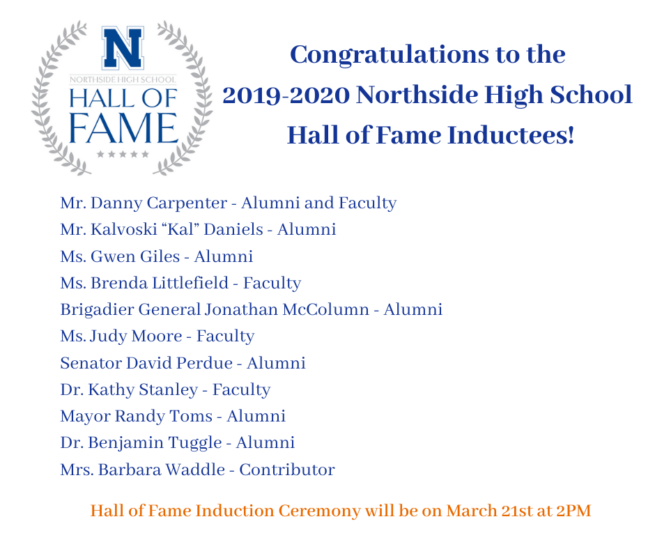 2019-2020 Hall of Fame Inductees 2019-2020 Hall of Fame Inductees