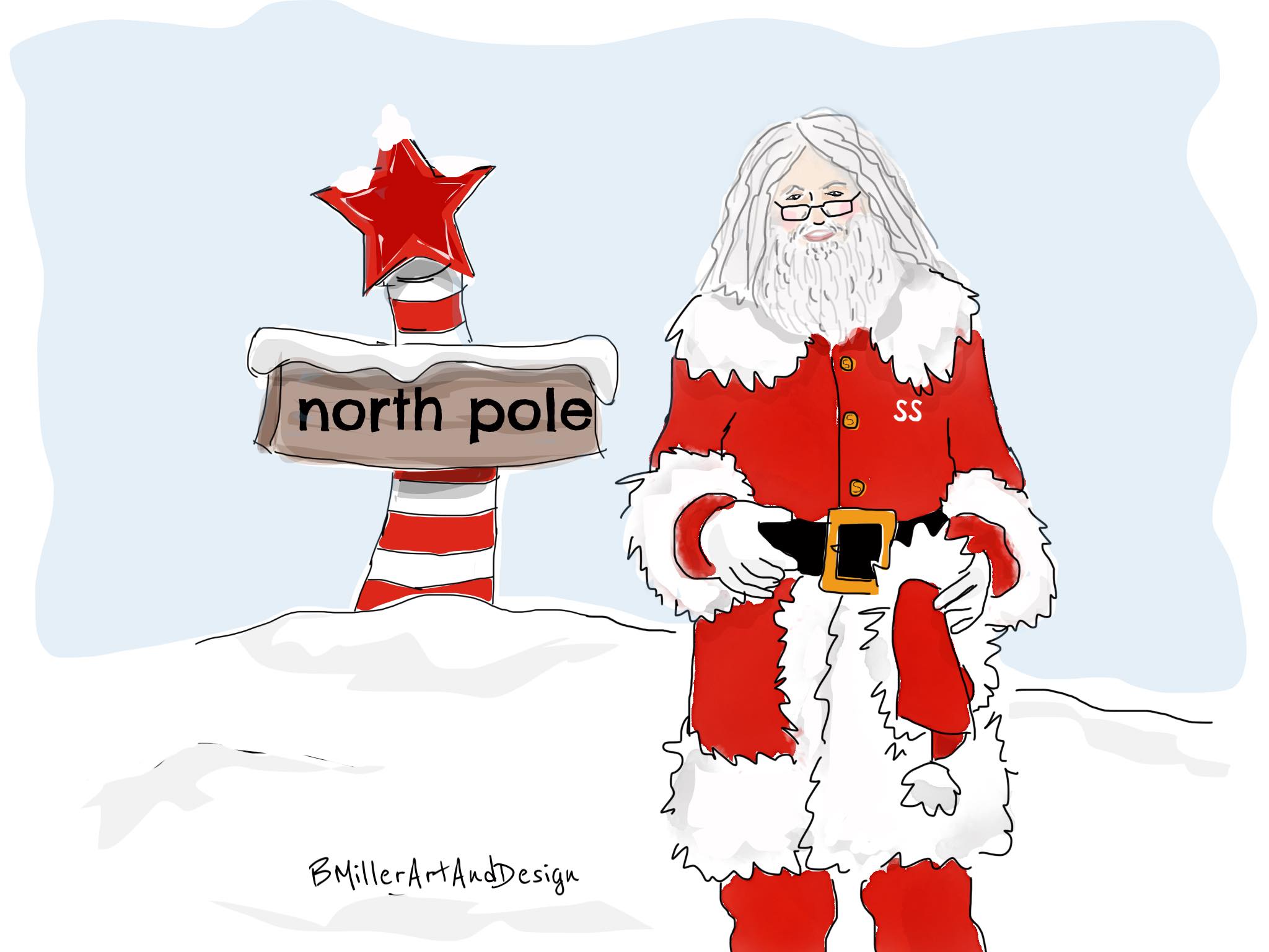 Santa (artwork by Bunni Miller)