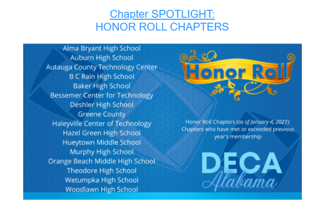 Deca honor roll Deca honor roll