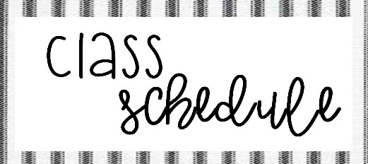Class schedule title
