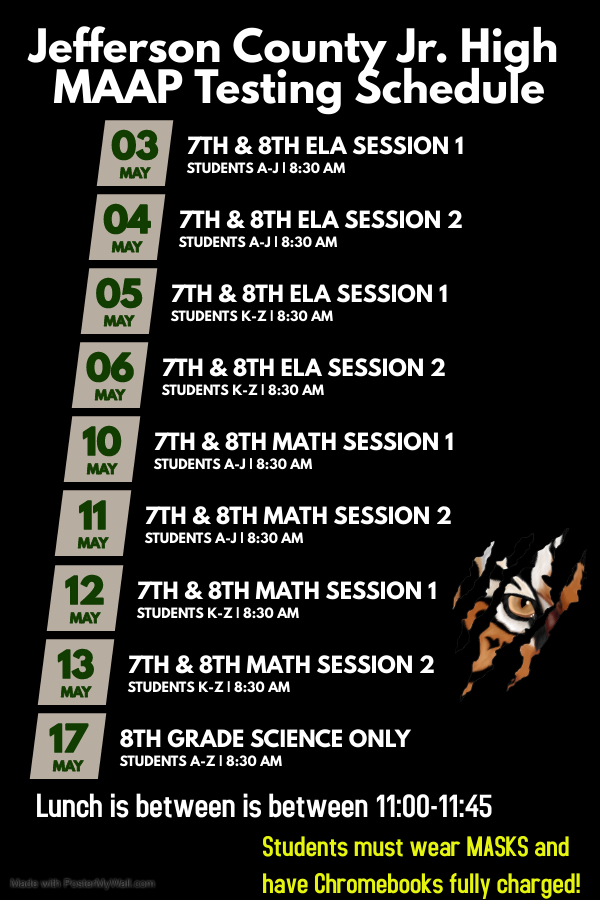 Test Schedule Test Schedule