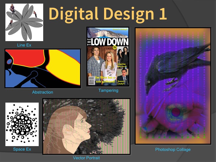 Examples of Digital Design 1 student work