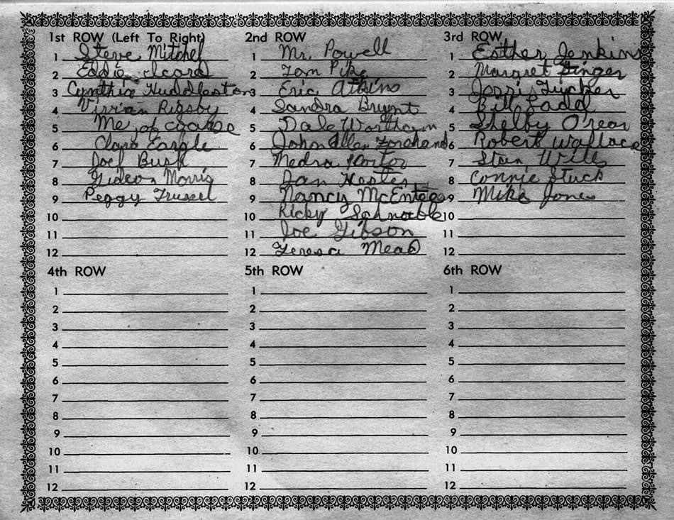 Bonaire Elementary class list