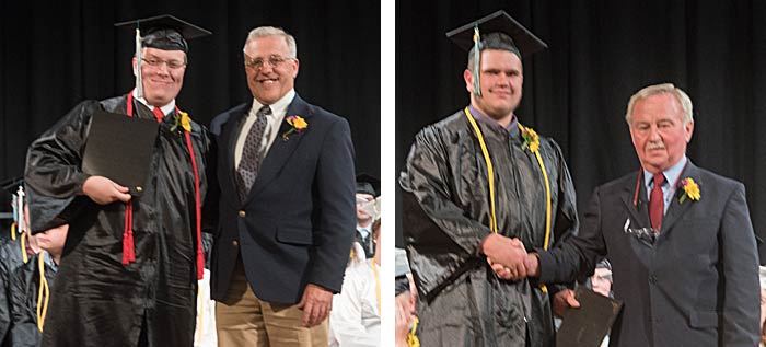 Students receiving President's academic achievement award