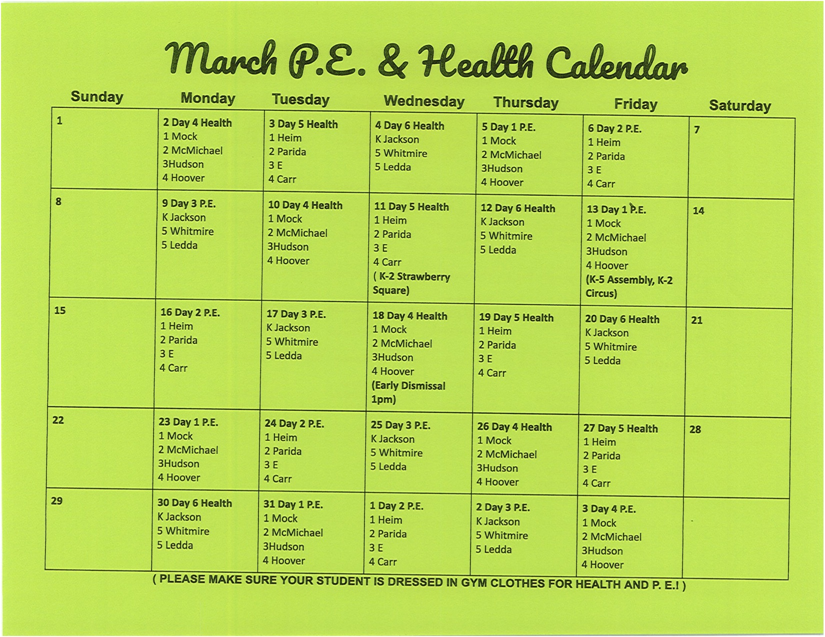 March Health March Health