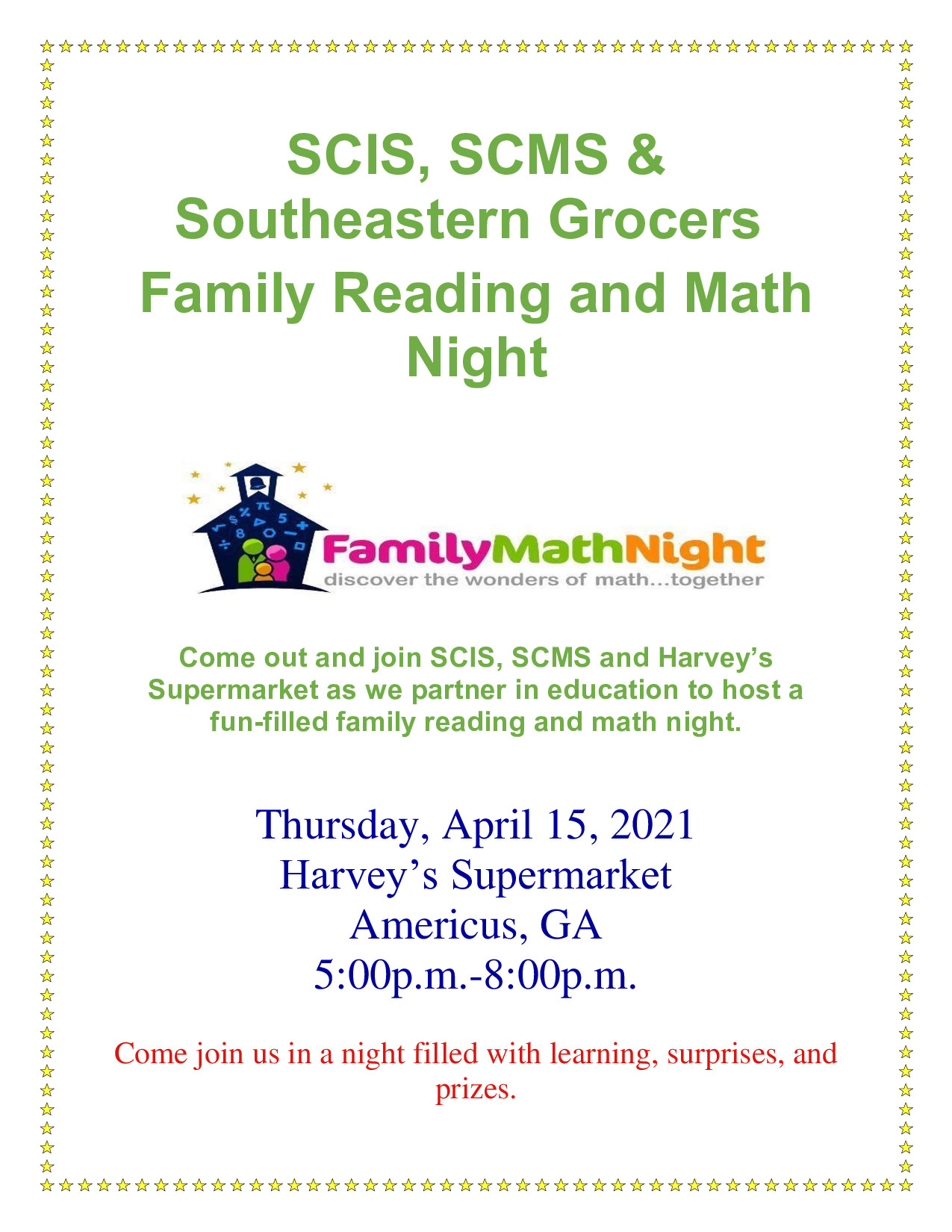 Join us for Math & Literacy Night!