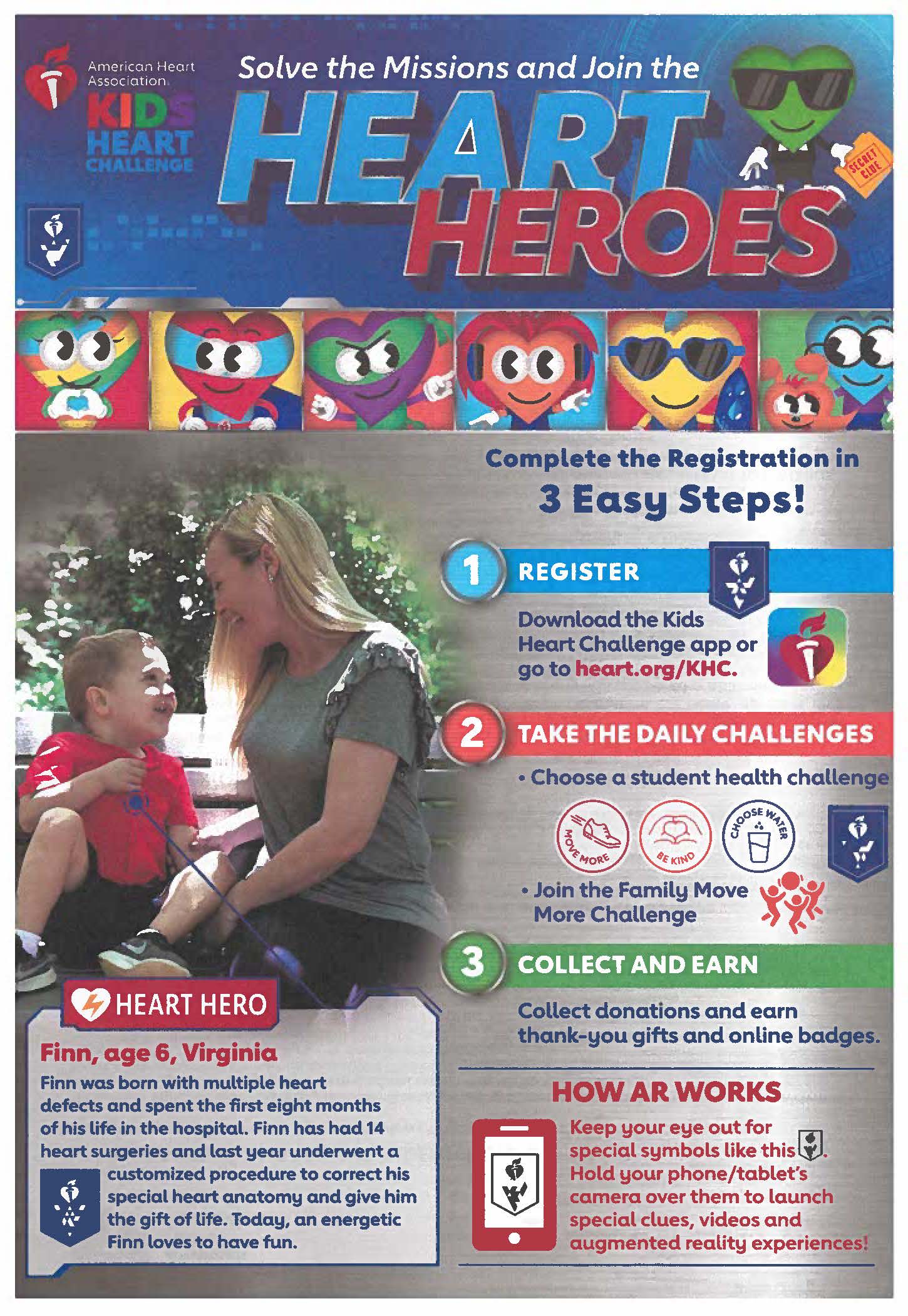 Heart to Hero Campaign flyer