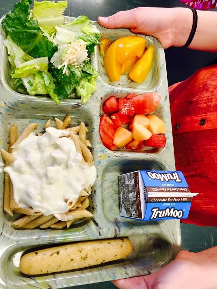 Image of Colorful Food Tray at JCC Elem