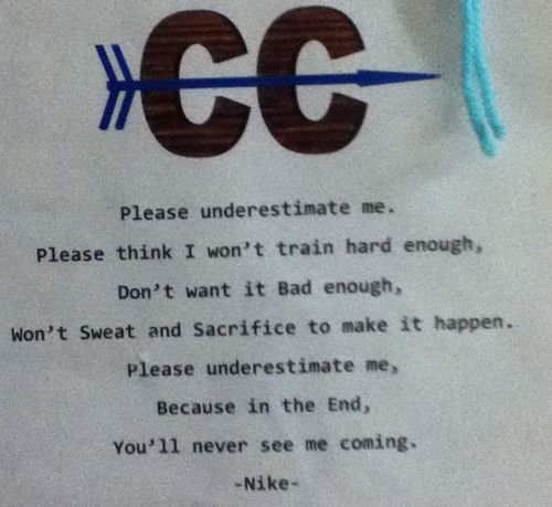 Nike xc clearance quotes