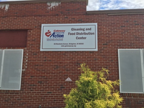 Food Distribution sign