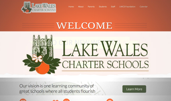 Charter school original webpage