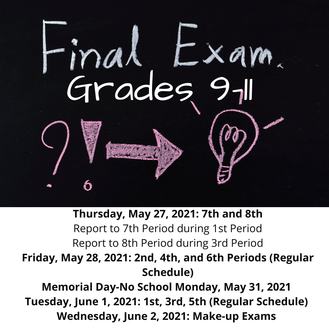 Grades 9-11 Final Exam