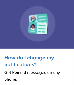 Change Notifications - Remind