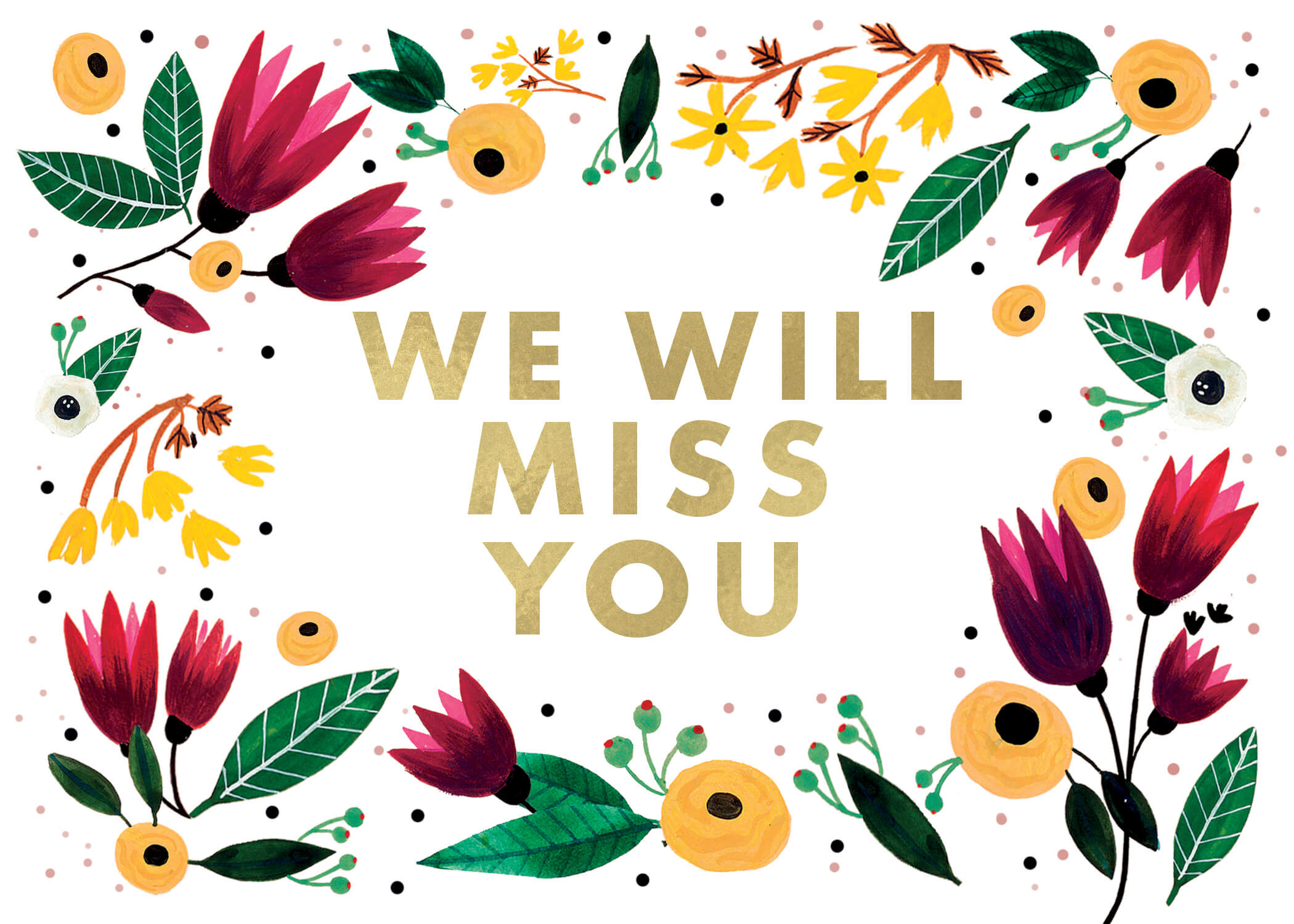 Free Printable Wi Ll Miss Seeing You Around Cards