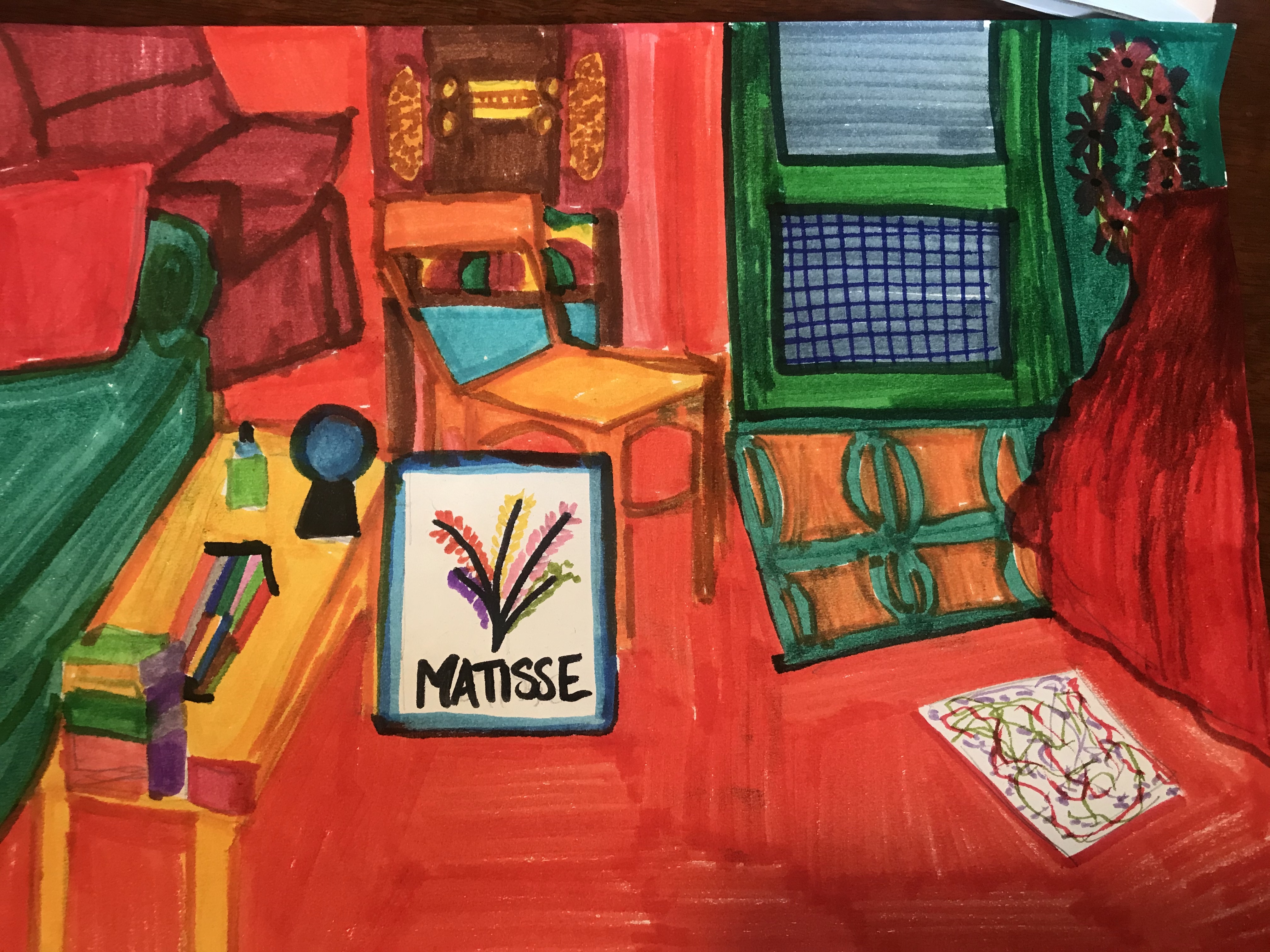 The Studio - Color Me Red Matisse - Temple Elementary