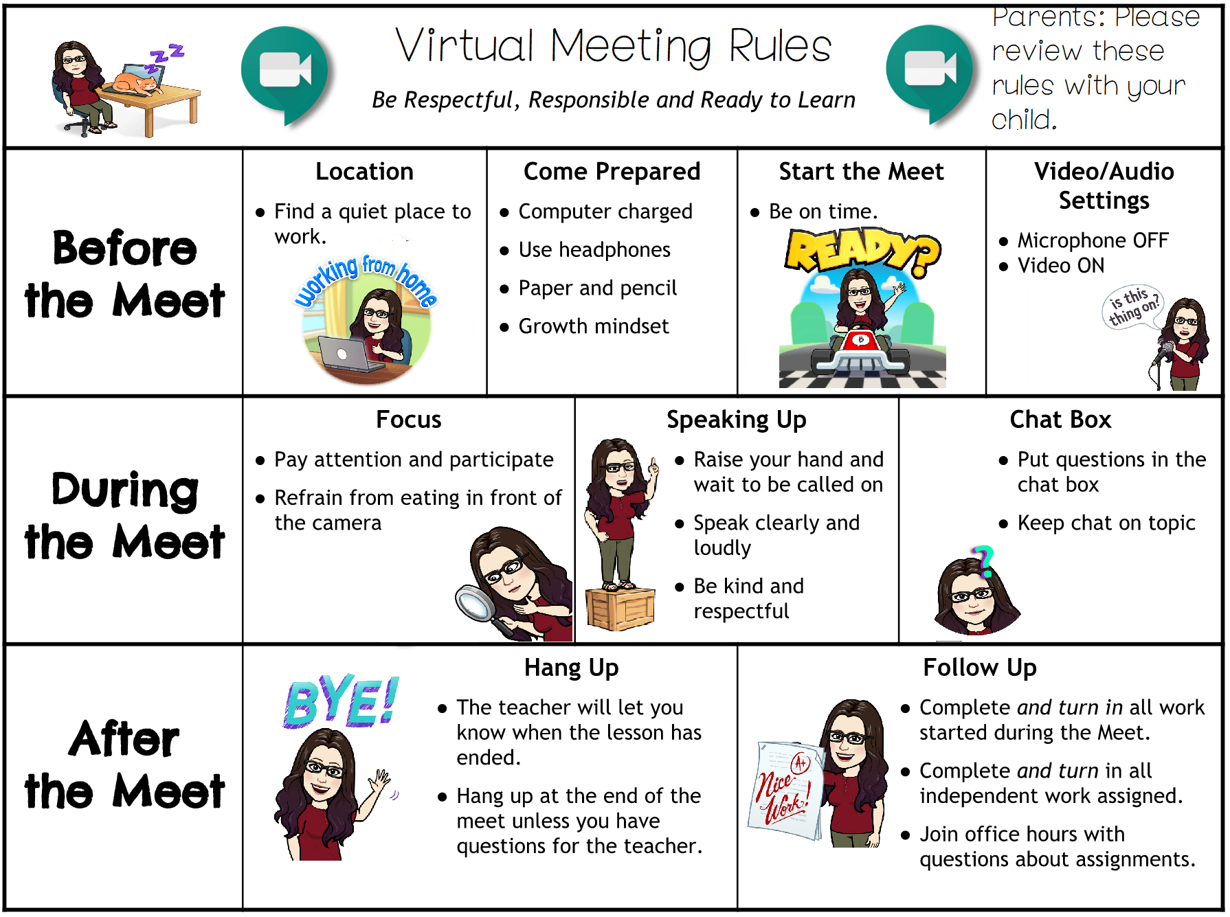 Virtual Meeting Rules