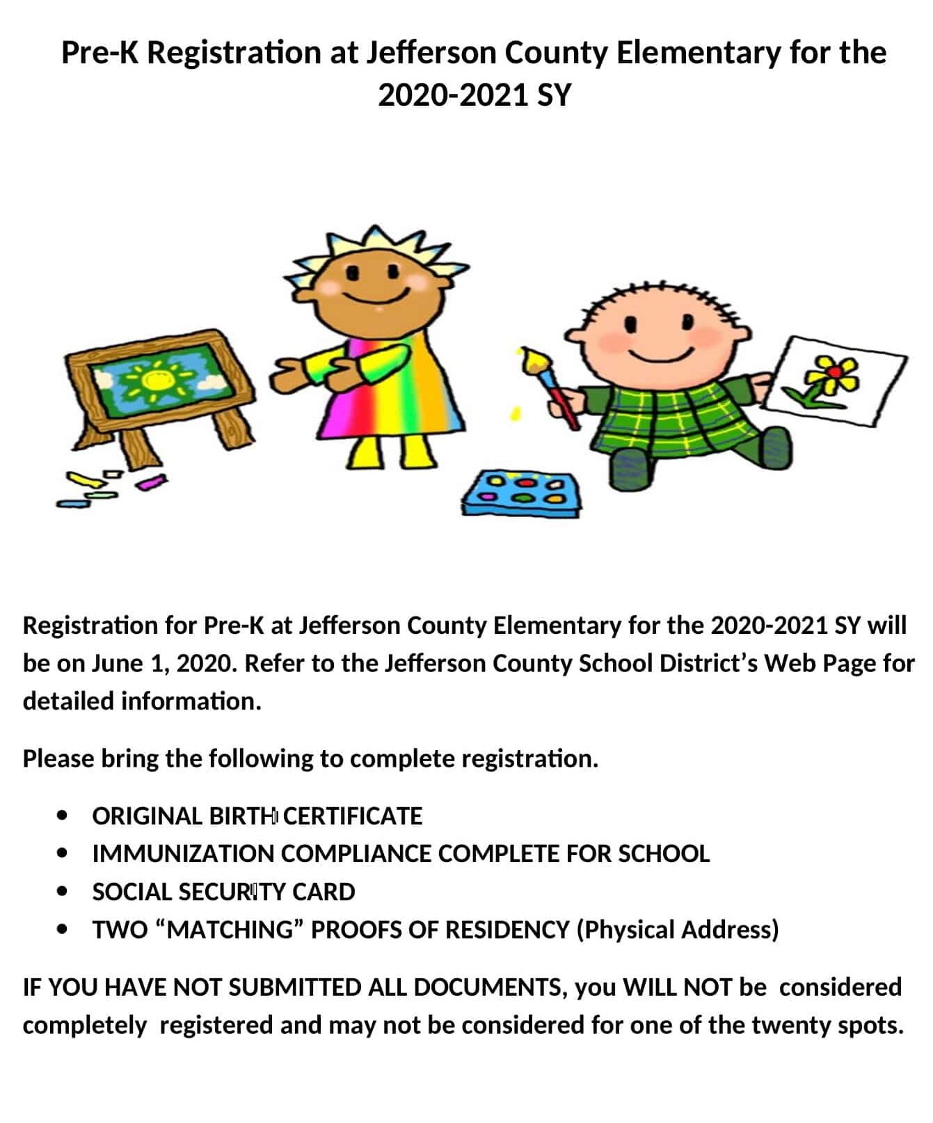 Pre K Registration Pre k registration